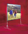 Cinefold projection screen.