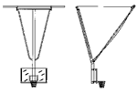 Forward Fold Ceiling Suspended Basketball Backstop